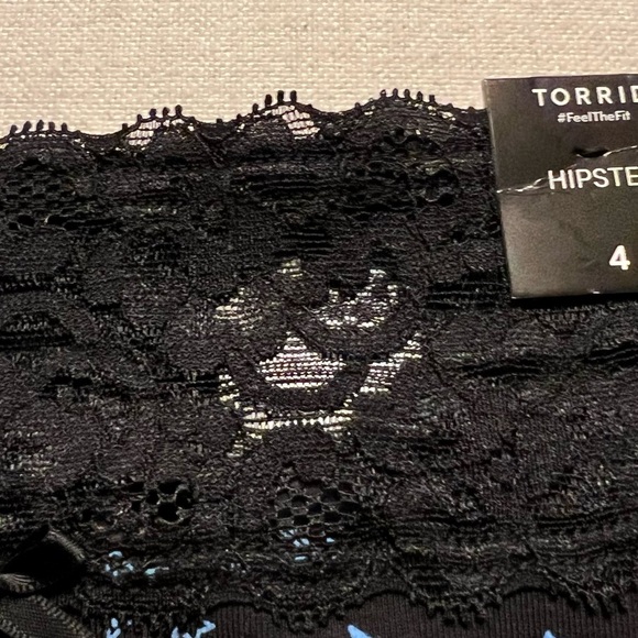 Torrid Black Celestial Lace Panty Hipsters - Picture 2 of 2